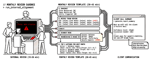 Monthly Performance Review Template for Agency Teams