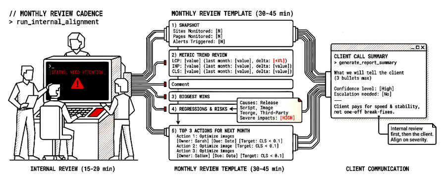 Monthly Performance Review Template for Agency Teams