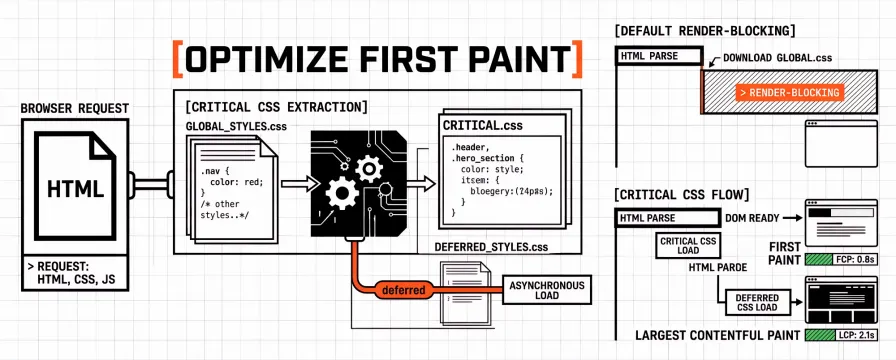 Critical CSS and Render-Blocking Resources: Faster First Paint Without Guessing