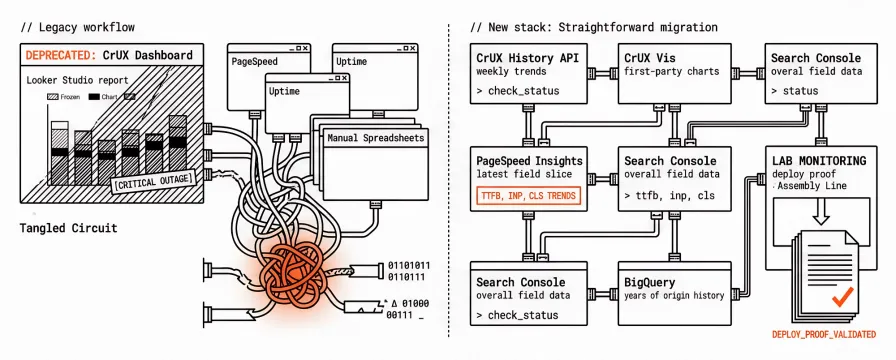CrUX Dashboard Retired: Where to Get TTFB, INP, and Field History