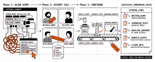 How to Onboard a New Client for Performance Monitoring