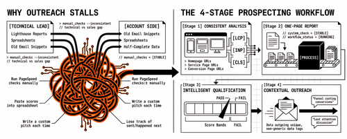 The PageSpeed Prospecting Workflow: Analyze, Report, Qualify, and Reach Out