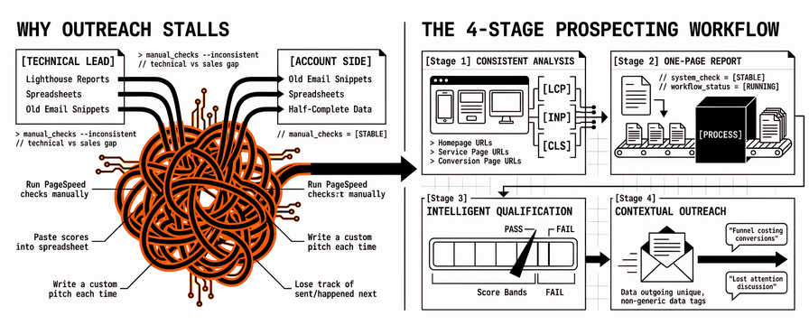 The PageSpeed Prospecting Workflow: Analyze, Report, Qualify, and Reach Out