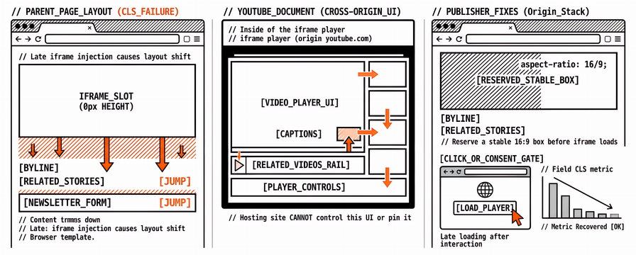 Cross-Origin YouTube Embeds and CLS: What Publishers Can Actually Fix