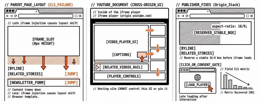Cross-Origin YouTube Embeds and CLS: What Publishers Can Actually Fix